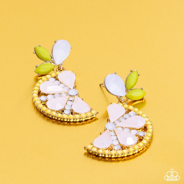 Slice of Summer - Yellow Post Lemon 🍋 Earring