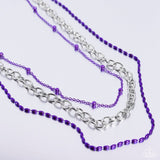 Mardi Gras Mayhem - Purple Necklace