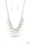 Powerhouse Pose- White Pearl Necklace