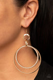 Haute Hysteria - Gold Paparazzi Earrings