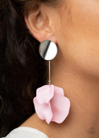 Paparazzi Earrings ~ Petal Pathways - Pink