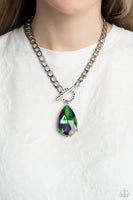 EDGY EXAGGERATION - MULTI OIL SPILL NECKLACE 