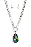 EDGY EXAGGERATION - MULTI OIL SPILL NECKLACE 