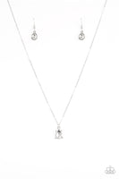 Classy Classicist - White Bling Paparazzi Necklace