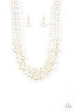 The More The Modest - Gold Paparazzi Pearl Necklace