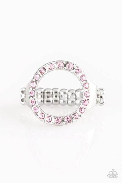 One-GLAM Band - Pink Bling Paparazzi Ring