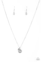 Worlds Best Mom - (White) Silver Paparazzi Necklace