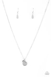 Worlds Best Mom - (White) Silver Paparazzi Necklace