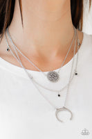 Lunar Lotus - Black Paparazzi Necklace