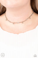 What A Stunner - White Paparazzi Choker Necklace