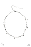What A Stunner - White Paparazzi Choker Necklace