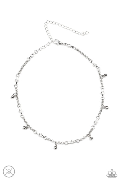 What A Stunner - White Paparazzi Choker Necklace