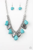 Change Of Heart - Blue Paparazzi Necklace