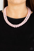 Woman Of The Century - Pink Paparazzi Pearl Necklace