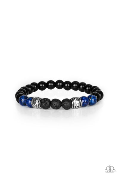 Proverb - Blue Paparazzi Beaded Bracelet