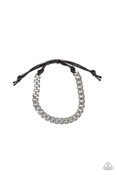 Throwdown - Silver Unisex Paparazzi Bracelet/Anklet