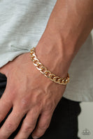 Leader Board - Gold Unisex Paparazzi Bracelet/Anklet