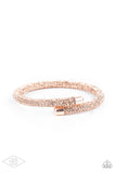 Stageworthy Sparkle - Rose Gold Paparazzi Bracelet