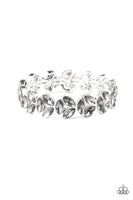 Gilded Gardens - Silver Bling Paparazzi Bracelet