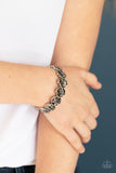 Gilded Gardens - Silver Bling Paparazzi Bracelet