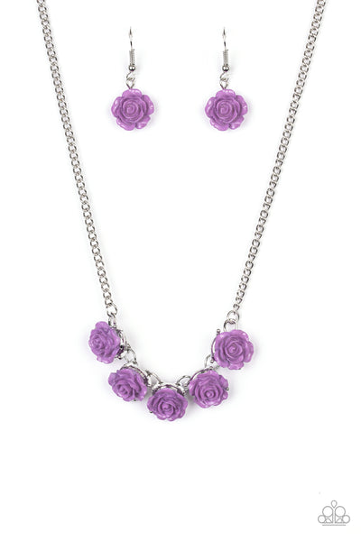 Garden Party Posh - Purple Necklace Paparazzi