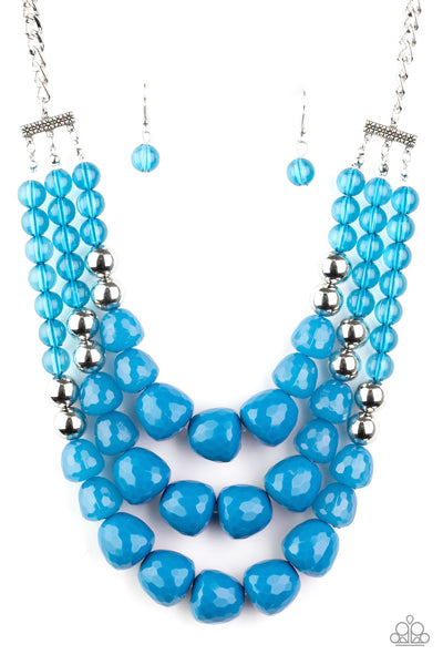 Forbidden Fruit - Blue Necklace Paparazzi