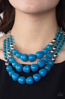 Forbidden Fruit - Blue Necklace Paparazzi