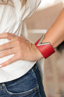 Claws Out - Red Leather Paparazzi Bracelet