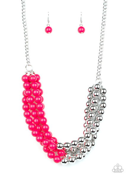 Layer After Layer - Pink Paparazzi Necklace