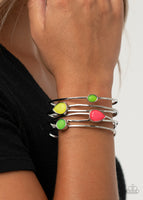 Fashion Frenzy - Multi Paparazzi Neon Bracelet