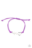 Cardiac Couture - Purple Lifeline/heartbeat Bracelet Paparazzi