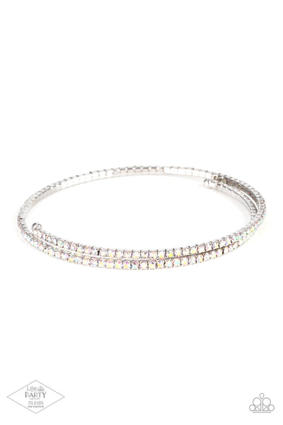 Sleek Sparkle - Multi Iridescent Paparazzi Bracelet