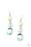 Dripping In Melodrama - Blue Iridescent Earrings Paparazzi