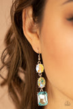 Dripping In Melodrama - Blue Iridescent Earrings Paparazzi