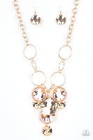 Learn The HARDWARE Way - Gold Mixed Metal Necklace Paparazzi