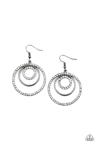 Bodaciously Bubbly - Black Paparazzi Earrings