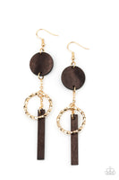 Raw Refinement - Brown Earrings Paparazzi