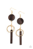 Raw Refinement - Brown Earrings Paparazzi