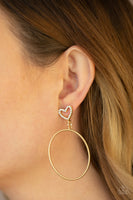 Love Your Curves - Gold Earrings Paparazzi