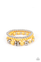 Desert Blossom - Yellow Paparazzi Stack Bracelets