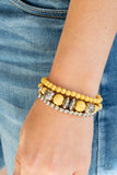 Desert Blossom - Yellow Paparazzi Stack Bracelets