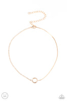 Gotta Split - Gold Paparazzi Choker Necklace