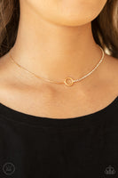 Gotta Split - Gold Paparazzi Choker Necklace