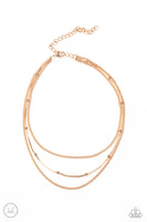 Subtly Stunning - Gold Paparazzi Chocker Necklace