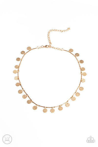 Musically Minimalist - Gold Paparazzi Necklace