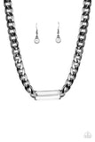 Urban Royalty - Black Gunmetal Paparazzi Necklace