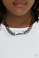 Urban Royalty - Black Gunmetal Paparazzi Necklace