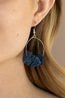 Flirty Florets - Blue Paparazzi Earrings