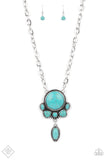 Geographically Gorgeous - Blue Paparazzi March Fashion Fix Necklace