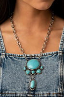 Geographically Gorgeous - Blue Paparazzi March Fashion Fix Necklace